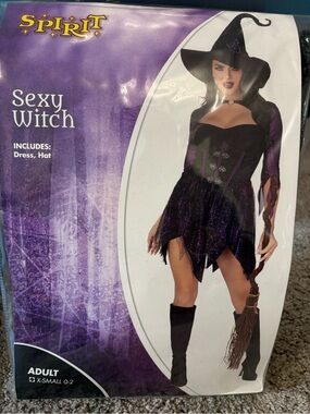 Sexy Witch Halloween Costume and Necklace
